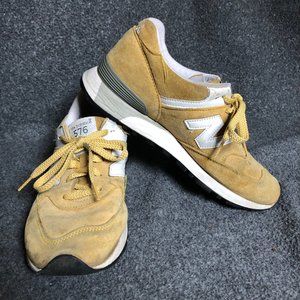 SOLD New Balance 576 Mustard Yellow Suede 8